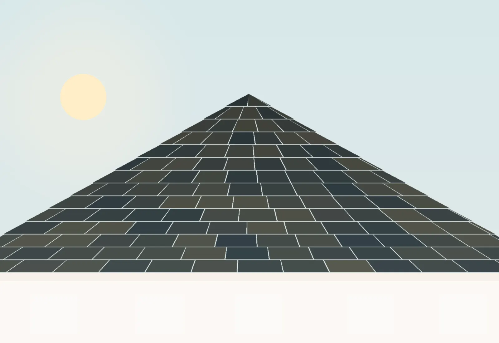 Roofer in a hi-vis shirt and harness sealing a shingle roof