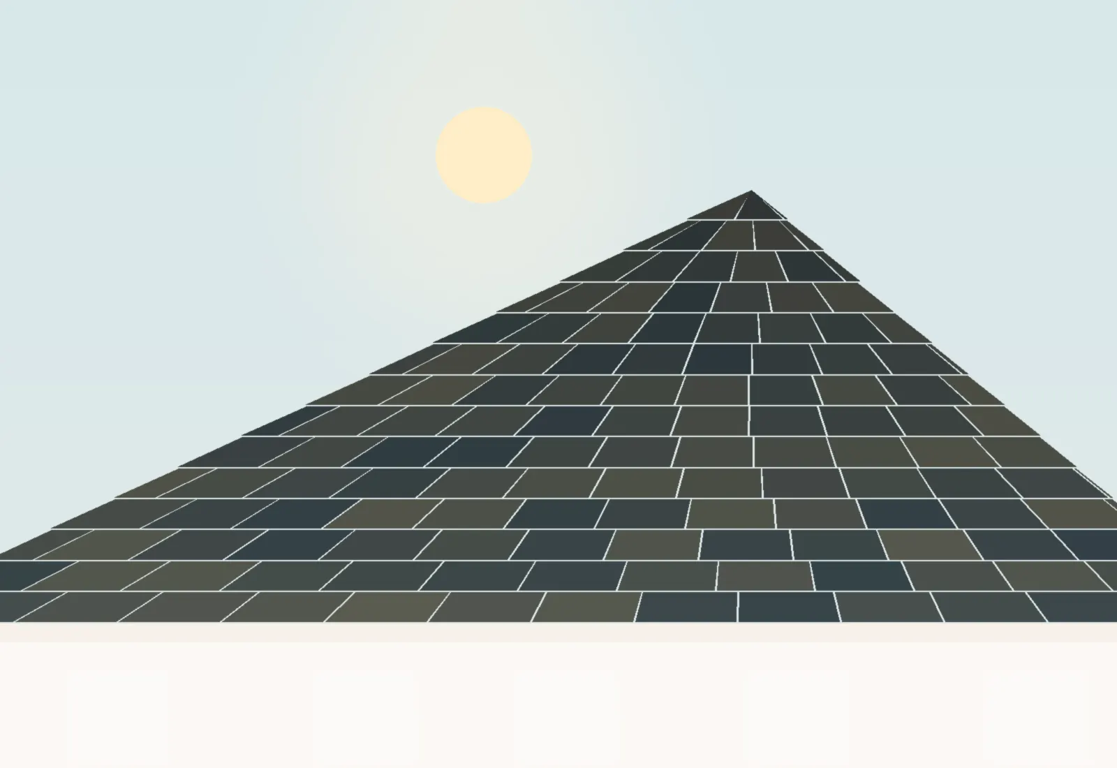Two roofers measuring and working on a dark shingle roof